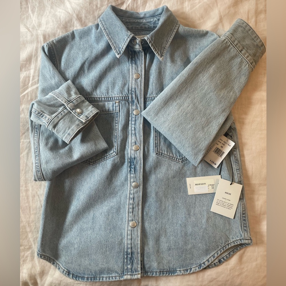 NWT AGOLDE Brigid Denim Jacket in Stir